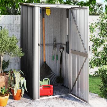 VidaXL Garden Shed Anthracite 46.7x38.2x82.5 Galvanized Steel