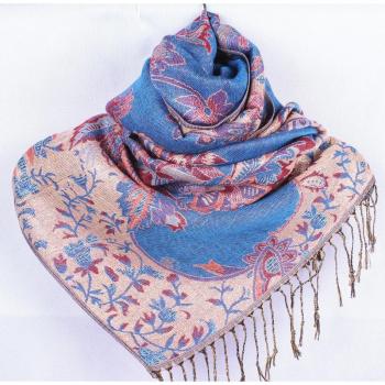 Portefeuille Pashmina à Franges – Écharpe Cache‑Visage – 180x70 cm
