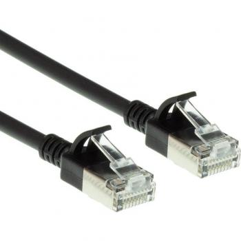 FTP Cat6a SlimLine Kabel 1 m – Zwart
