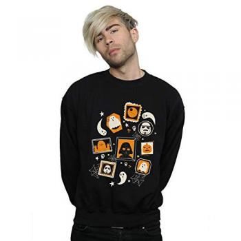 Star Wars Men's Day Of The Dead Memorial Wall Sweatshirt Black Large
