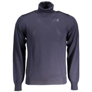 Blue Long Sleeve Wool Sweater