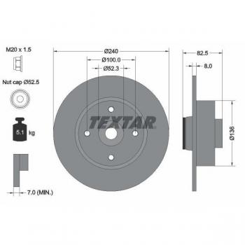 DISQUE DE FREIN CLIO 3 92154403