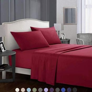 SaDiao Ensemble de draps 4 pièces