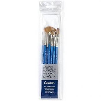 Winsor & Newton Cotman Brush Short Handle 7 Pack