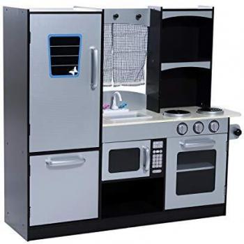 Cocina de Juguete HOMCOM para Niños +3 Años con Accesorios