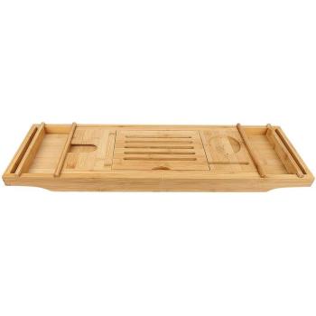 Plateforme Bains Bois Double Disque, Pieds Rétractables et Antidérapants