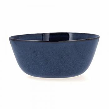 Bidasoa Salatschüssel Ikonic Keramik Blau (20 x 19,5 x 8,5 cm) (Packung mit 3)