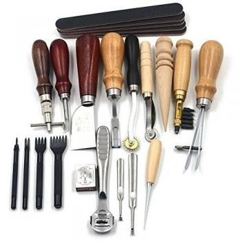 Kit Manual de Cuero y Bordado 18 Piezas