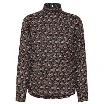 Camicetta Donna Kaffe Amber Stampa Nera