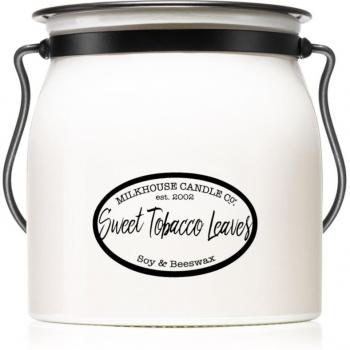 Milkhouse Candle Company Creamery Butter-Glas Kerze mit süßem Tabakduft 454 g