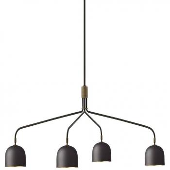 GUBI Howard 4-flammiger Kronleuchter gunmetal 134x103 cm