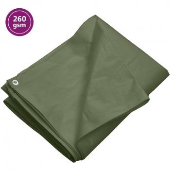 Bâche Vert PEHD VidaXL 260 g/m² 8 × 12 m – Variante 151560