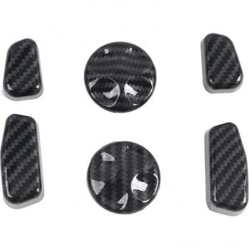 Botón de control de fibra de carbono para Dodge Ram 1500