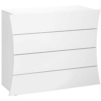 Cassettone Moderno Arco Bianco Lucido