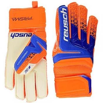 Reusch Prisma SG Finger Support Torwarthandschuh für Herren, orange/Blau, Größe 9.0