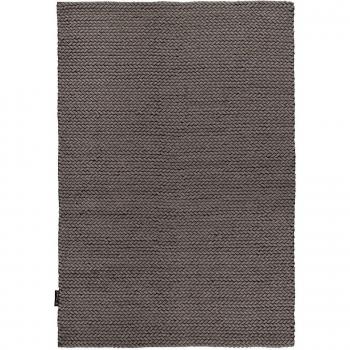 Novatrend Tapis en Laine Gris Tressé 200×290