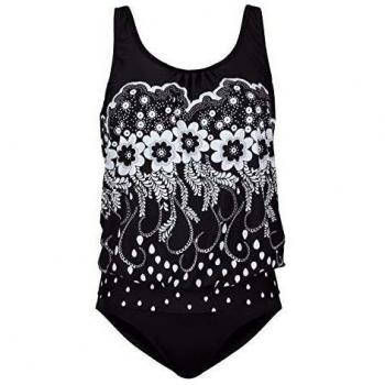 Maritim Schwarz-Weiß Tankini „Urban Pattern“