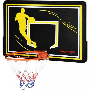 Tablero de Baloncesto Sportnow para Adultos 110x90x70 cm Negro y Amarillo