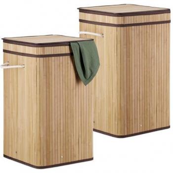 GreenWave Bamboo Pop‑Up Laundry Bag – 70L Capacity