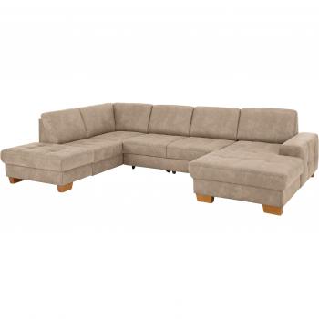 Home affaire Puccini U-Form, Luxus-Microfaser Lederoptik