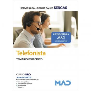 Telefonista del Servicio Gallego de Salud. Temario Específico
