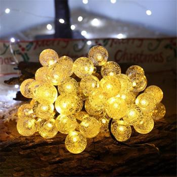 Guirnalda de Luces LED de Cristal Solar