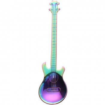Guitar Spoon Stainless Steel Dessert Utensil 10x2cm