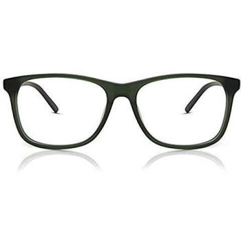 Square Full Rim Acetate Men's Prescription Glasses Green Size 54