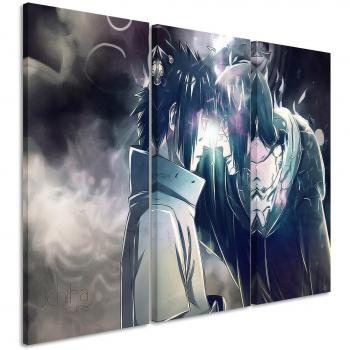 Cuadro en lienzo Uchiha Brothers Naruto 3 x 90 x 40 cm