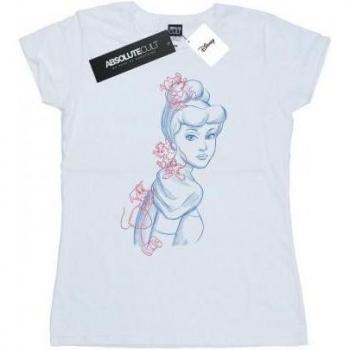 Maglietta Disney Cenerentola Topolino in Cotone per Donne