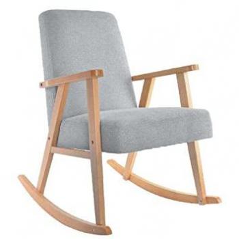 Chaise à bascule moderne en hêtre