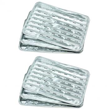 Fackelmann 10 bandejas de aluminio para parrilla