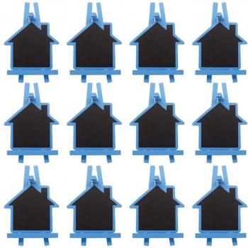 12PCS Cartoon House Shape Chalkboard