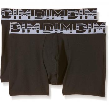 Culotte para Hombre DIM Soft Touch Microfibra, Gris / Negro, L