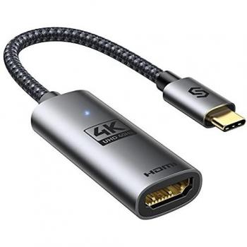 Syncwire Adattatore Tipo C a HDMI 4K @60Hz – cavo nylon intrecciato 0,15 m