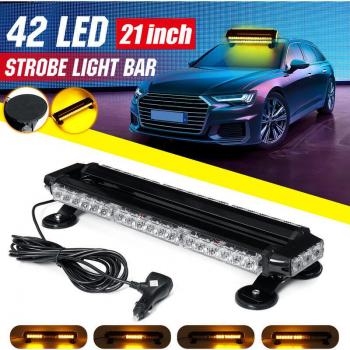 Barre Flash Magnétique 42 LED Ambre Insma