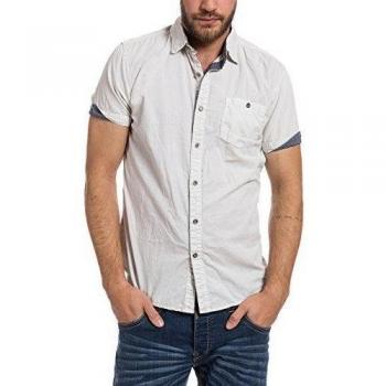 Elfenbein XL Camisa Hombre Short Sleeve Silver Birch 2038