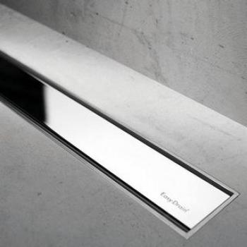 Easydrain Compact Design Douchegoot 99 cm met Zero Plus Rooster en 50mm Chroom Waterslot