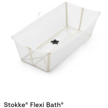 Stokke Flexi Bath XL: Bañera de Medida XL para Bebés – Sandy Beige