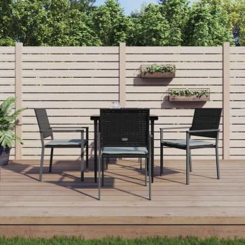 Vidaxl Pack Décor Jardin 5 Coussins Résine Acier