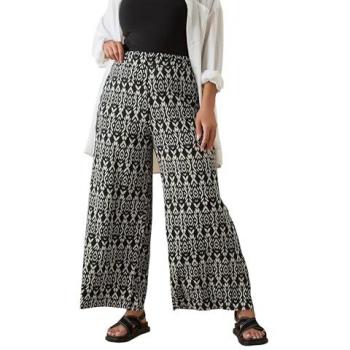Textured Harem Cut‑Trousers