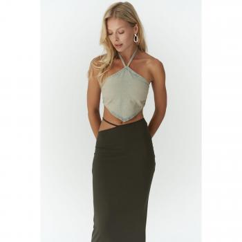 Gonna Lunga in Khaki XS