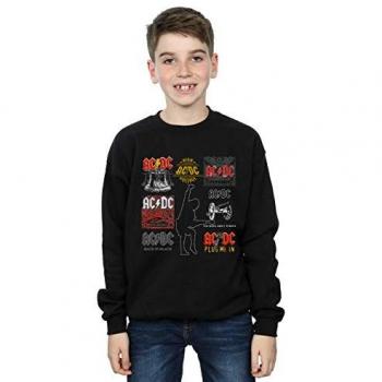 AC/DC Kids Sweatshirt (Zwart) – 9-11 jaar Kunst