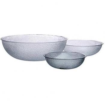 Clear Pebbled Bowls, CA720807-0000-B01012, 9 Round Utopia Bowl (Box of 12)