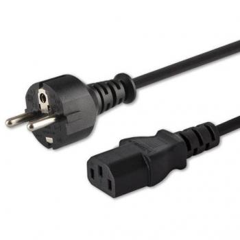 Cable de Alimentación Savio CL-138 Schuko Macho a IEC C13 1.8 Metros Negro