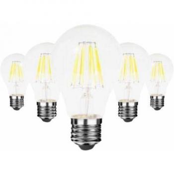 Ampoule LED Filament E27 6W 220V 360° (Pack de 5)