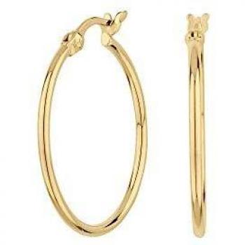 Pendientes Singapore de plata chapada SEA-200-156