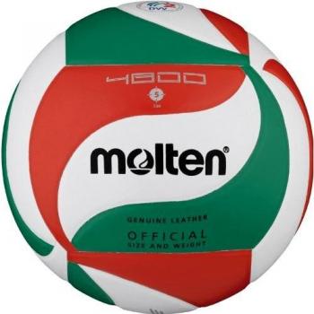 Molten Völkerball Real Leather Size 5 – Farben: Weiß, Grün, Rot