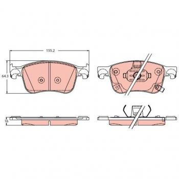 Kit Pastiglie Freno TRW GDB2342 – Disco