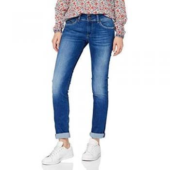 Pepe Jeans Damen New Brooke Stretch-Jeans in Blau, Größe 31